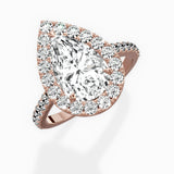 Classic Halo Cathedral Engagement Ring