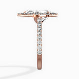 Classic Halo Cathedral Engagement Ring
