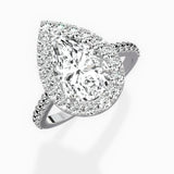 Classic Halo Cathedral Engagement Ring