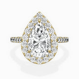 Classic Halo Cathedral Engagement Ring