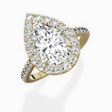 Classic Halo Cathedral Engagement Ring