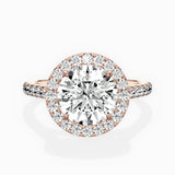 Classic Halo Cathedral Engagement Ring
