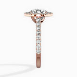 Classic Halo Cathedral Engagement Ring