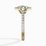 Classic Halo Cathedral Engagement Ring