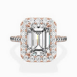Classic Halo Cathedral Engagement Ring