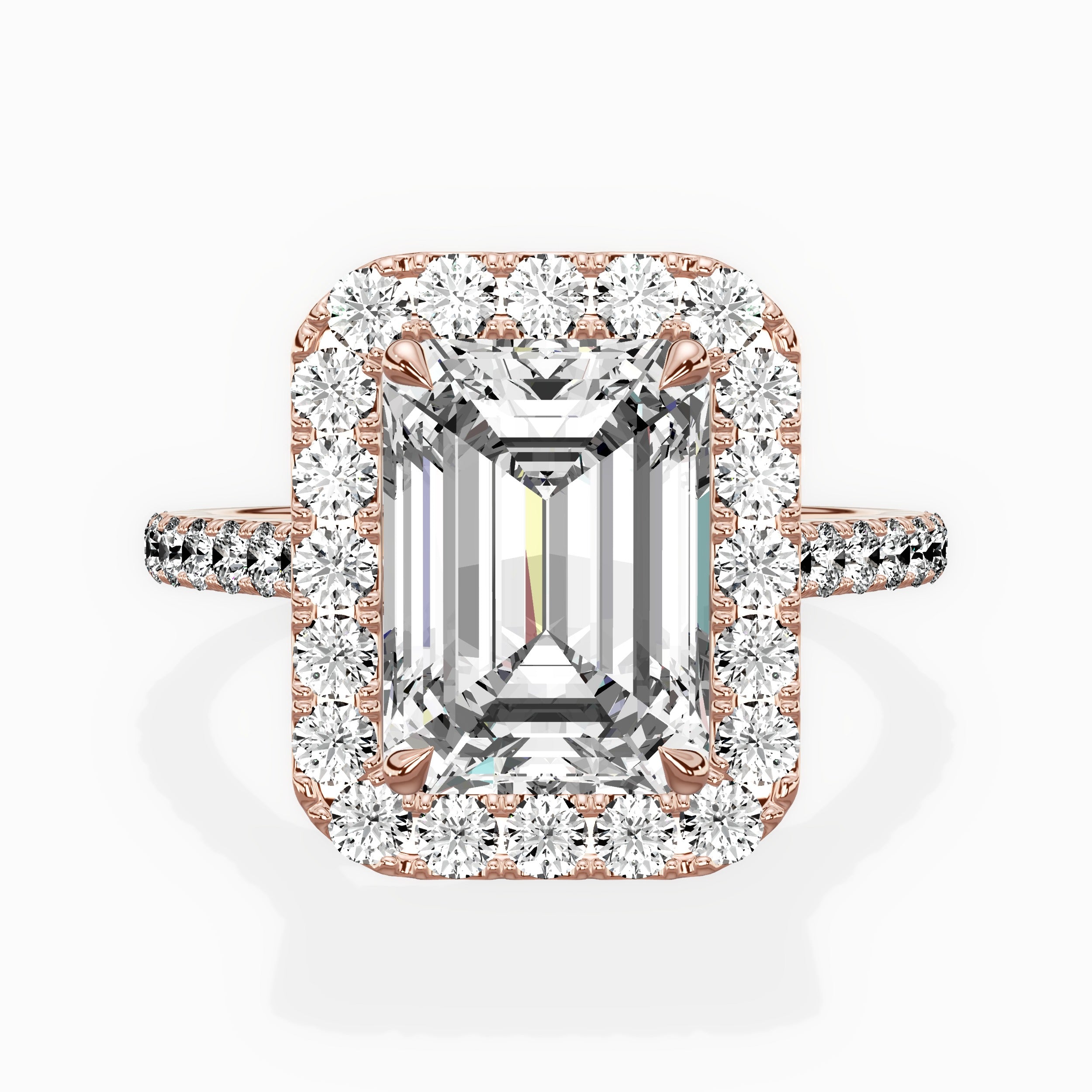 Classic Halo Cathedral Engagement Ring