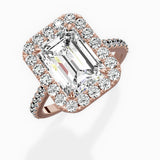 Classic Halo Cathedral Engagement Ring
