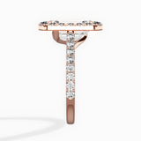 Classic Halo Cathedral Engagement Ring