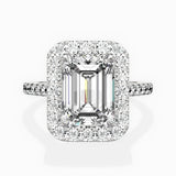 Classic Halo Cathedral Engagement Ring