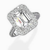 Classic Halo Cathedral Engagement Ring