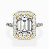 Classic Halo Cathedral Engagement Ring