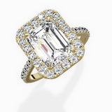 Classic Halo Cathedral Engagement Ring