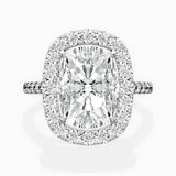 Classic Halo Cathedral Engagement Ring