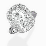 Classic Halo Cathedral Engagement Ring