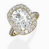 Classic Halo Cathedral Engagement Ring