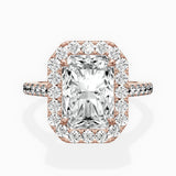 Classic Halo Cathedral Engagement Ring