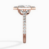 Classic Halo Cathedral Engagement Ring