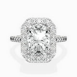 Classic Halo Cathedral Engagement Ring