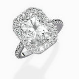 Classic Halo Cathedral Engagement Ring