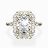 Classic Halo Cathedral Engagement Ring