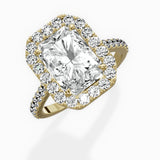 Classic Halo Cathedral Engagement Ring
