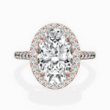 Classic Halo Cathedral Engagement Ring