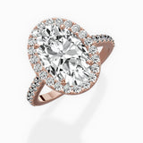 Classic Halo Cathedral Engagement Ring