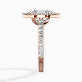 Classic Halo Cathedral Engagement Ring