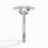 Classic Halo Cathedral Engagement Ring