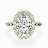 Classic Halo Cathedral Engagement Ring