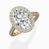 Classic Halo Cathedral Engagement Ring