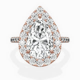 Classic Halo Cathedral Engagement Ring