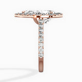 Classic Halo Cathedral Engagement Ring