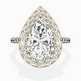Classic Halo Cathedral Engagement Ring