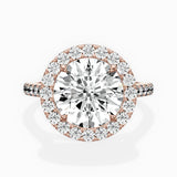 Classic Halo Cathedral Engagement Ring