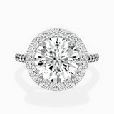 Classic Halo Cathedral Engagement Ring