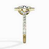 Classic Halo Cathedral Engagement Ring