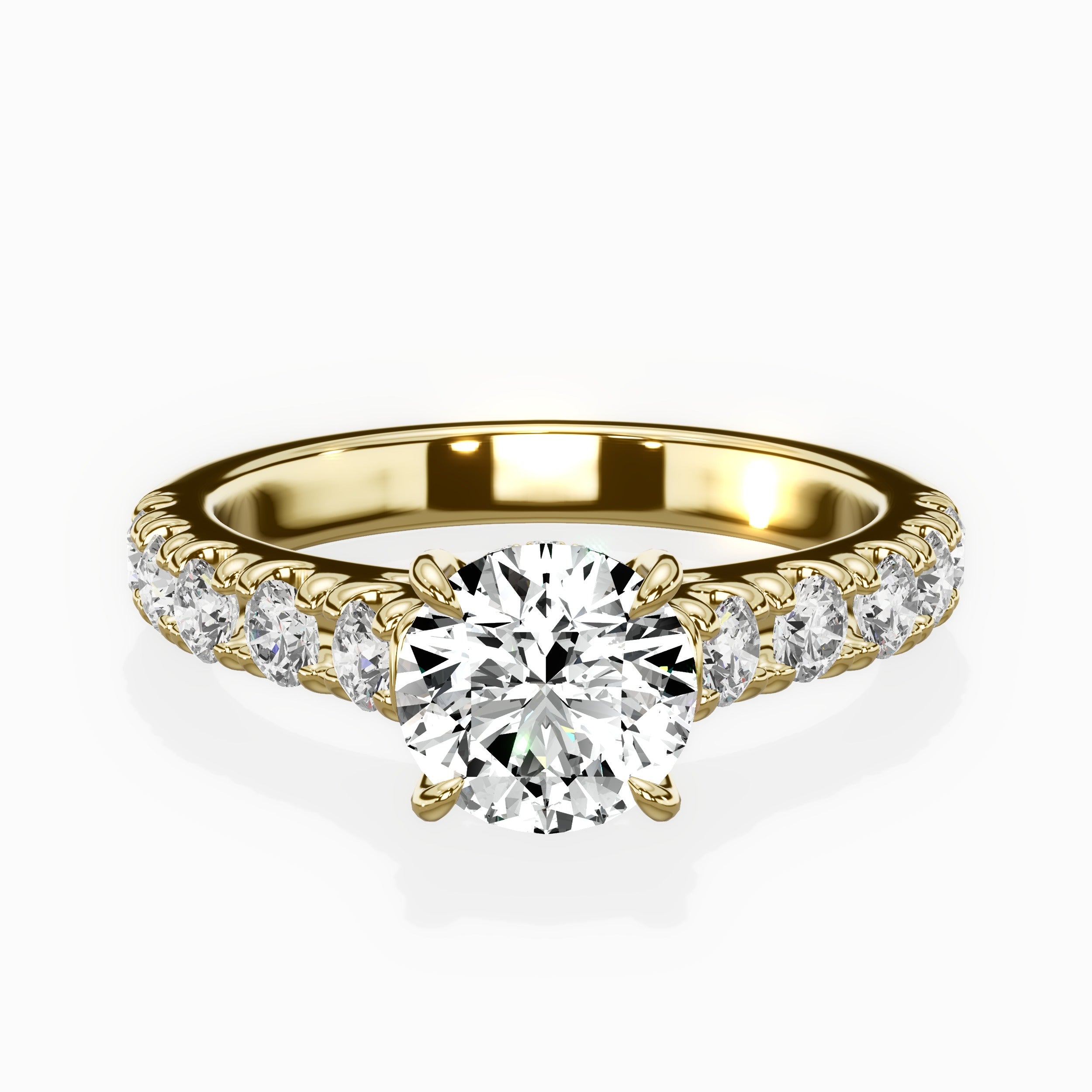 Timeless Hidden Halo Engagement Ring