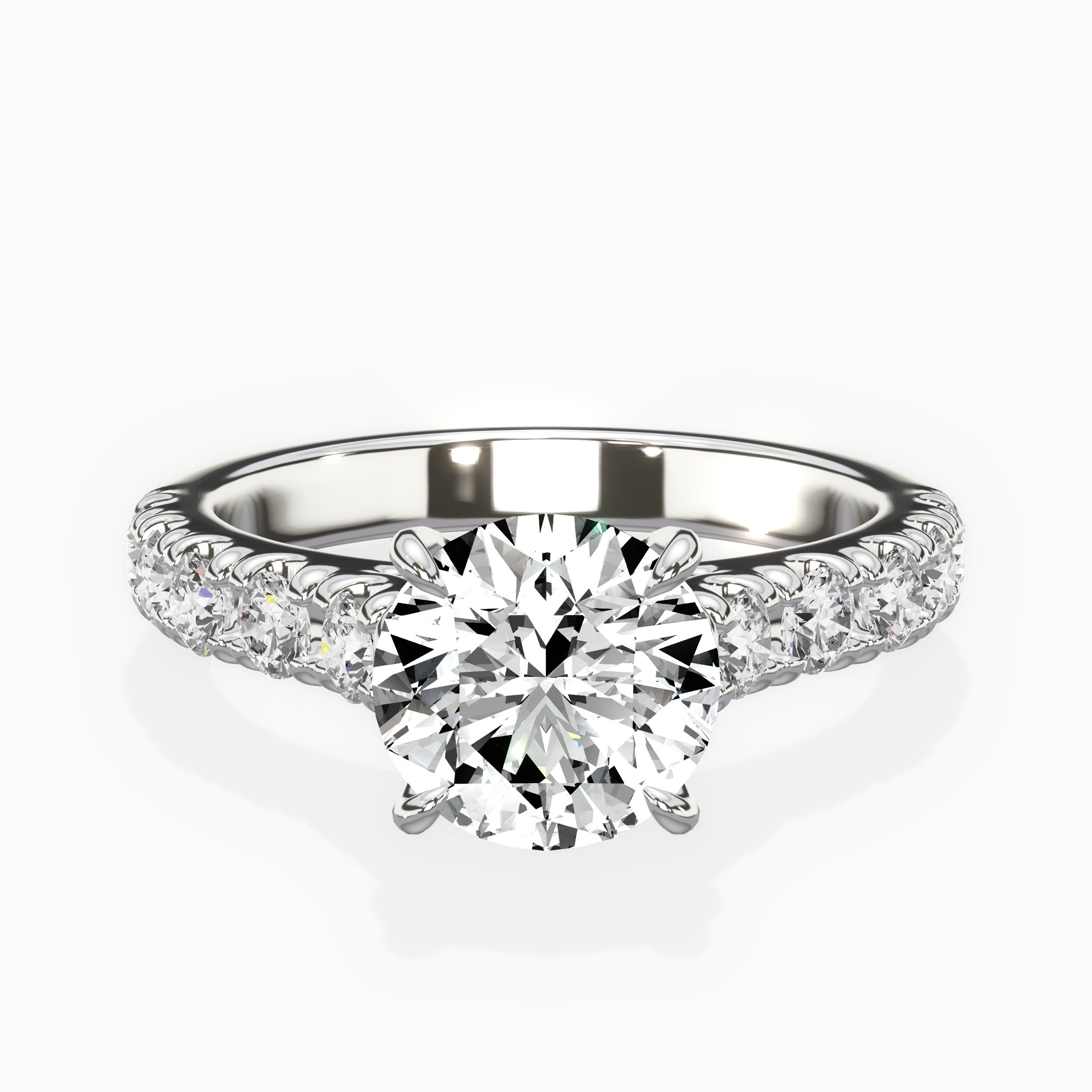 Timeless Hidden Halo Engagement Ring