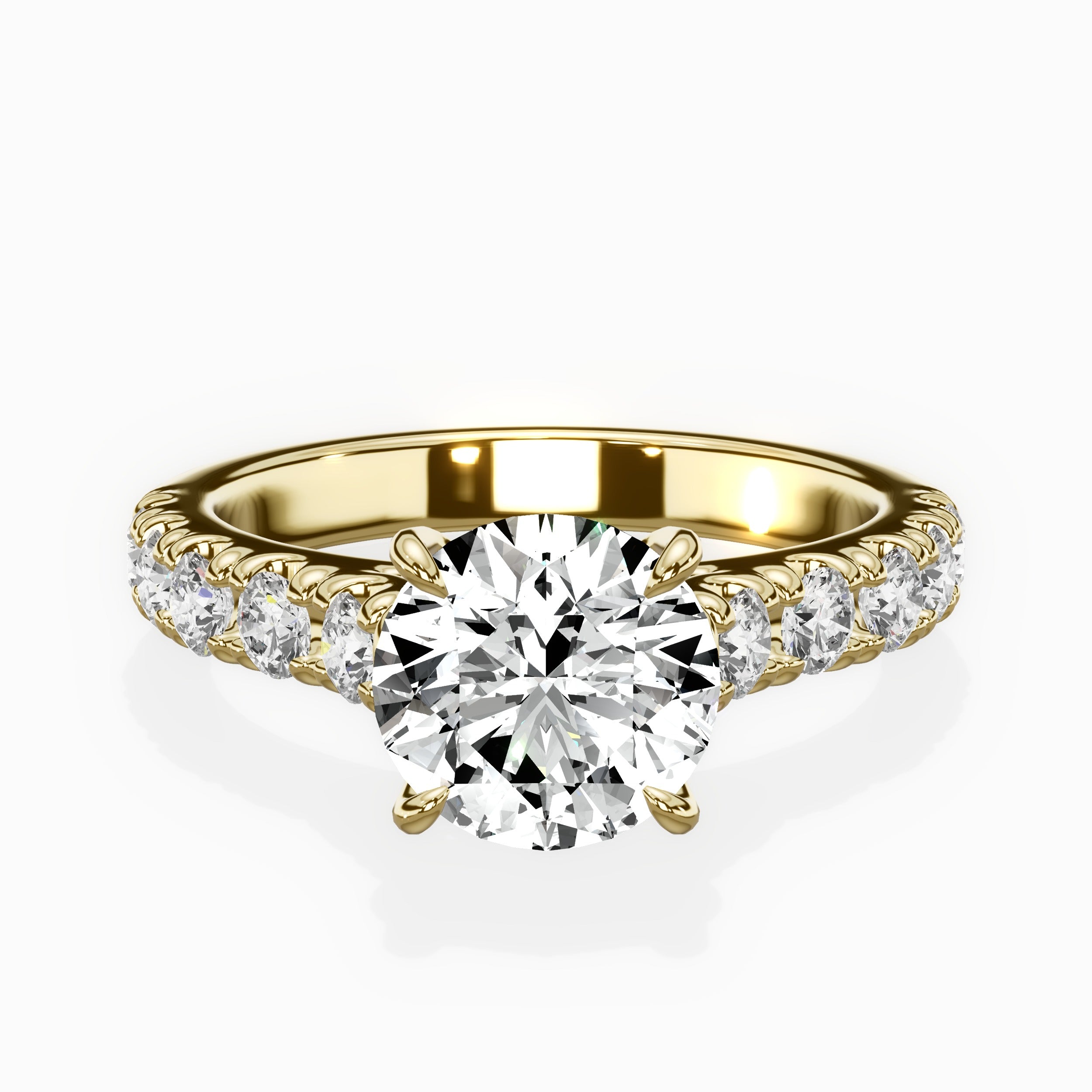 Timeless Hidden Halo Engagement Ring