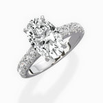 Timeless Hidden Halo Round Engagement Ring in White Gold