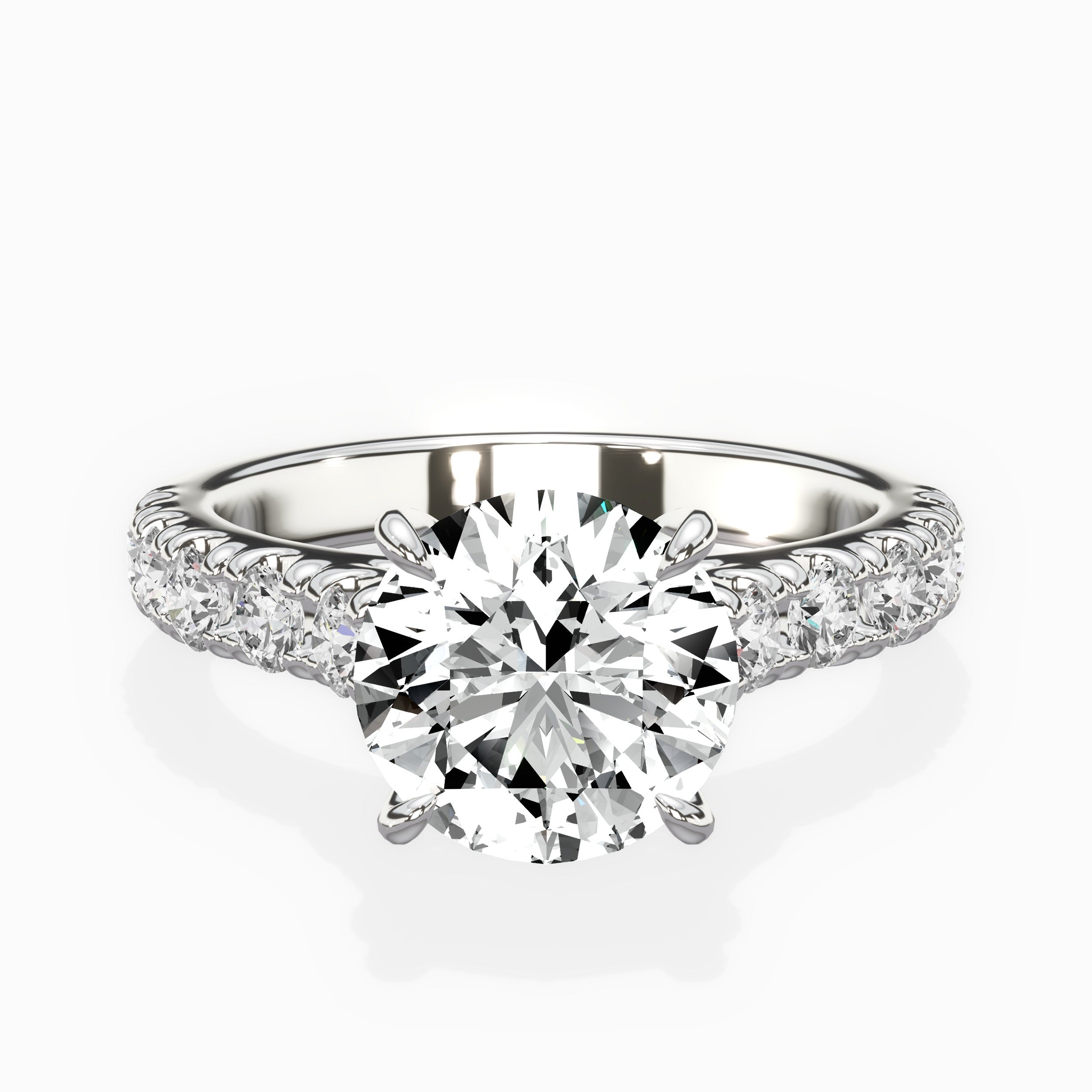 Timeless Hidden Halo Engagement Ring