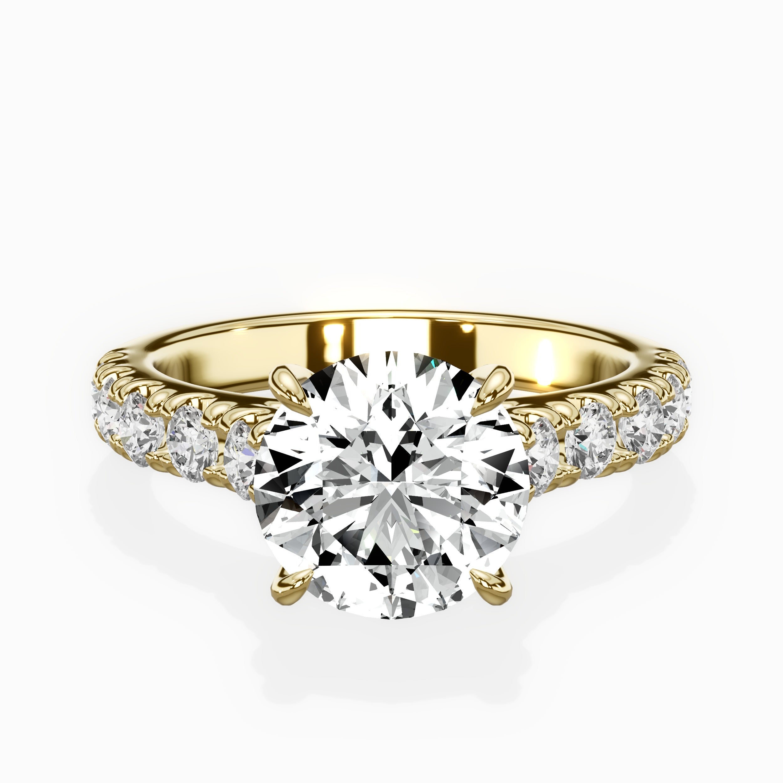 Timeless Hidden Halo Engagement Ring