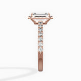 Traditional Halo Pave Engagement Ring