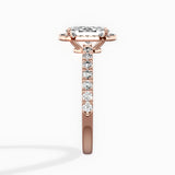 Traditional Halo Pave Engagement Ring