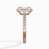 Traditional Halo Pave Engagement Ring
