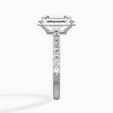 Traditional Halo Pave Engagement Ring