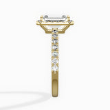 Traditional Halo Pave Engagement Ring