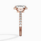 Traditional Halo Pave Engagement Ring