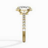 Traditional Halo Pave Engagement Ring
